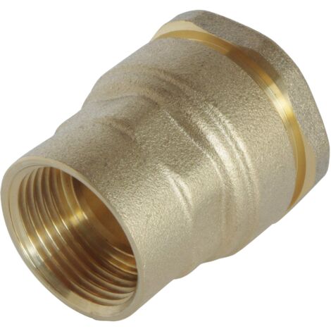 Somatherm for you - Female Brass Female Connection per PE D40 Tube - F33/42 - Tecnologia singola che garantisce il giusto montaggio della connessione