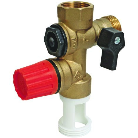 Somatherm For You – Groupe de sécurité inox pour eau agressive – Garde d'air droite – Siège inox pour durabilité – Compatible chauffe-eau électrique