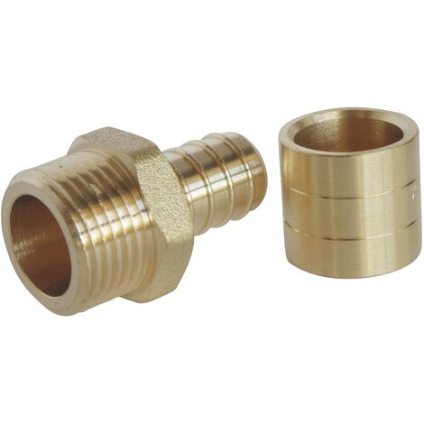 AYOR SOMATHERM FOR YOU - in raccordo per lo scorrimento del tubo PER Ø16 - Maschio 15/21 (1/2 '') Per collegare un diametro Ø16 tubo PER
