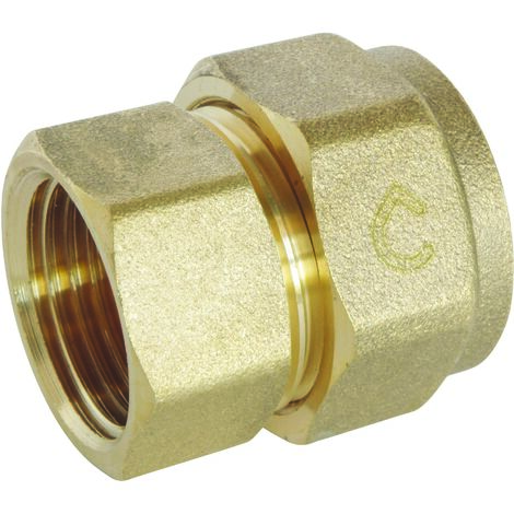Somatherm For You – Raccord femelle PER à compression Ø16 – Femelle 12/17 (3/8') – Pression max 10 bars – Température 5°C à 90°C – Démontable pour systèmes sanitaires