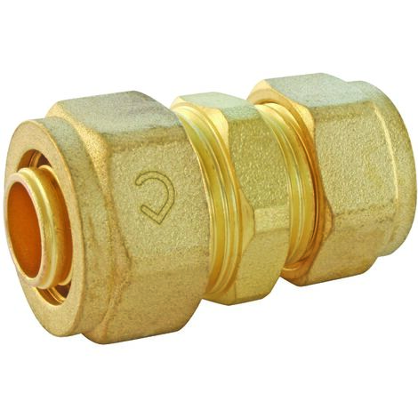 Somatherm For You – Raccord PER réduit à compression Ø16 – Ø12 mm – Fixation par vissage – Étanchéité avec joints toriques – Applications sanitaires et chauffage