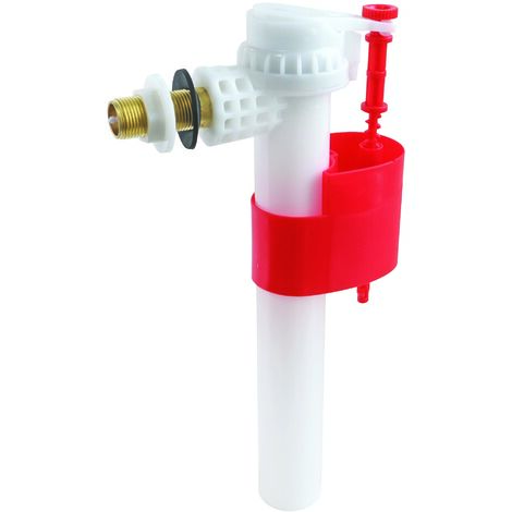 Somatherm For You – Robinet flotteur pour WC à alimentation latérale – Raccord laiton M12/17 (3/8') – Filtre anti-impureté intégré – Niveau d'eau ajustable 155 à 226 mm