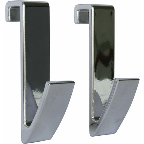 SOMATHERM FOR YOU - SPC - Set di 2 ganci cromati a asciugamano tubo piatto asciutto