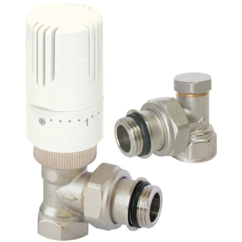 Somatherm KITH Single angle thermostatic kit 15-21 nickel-plated