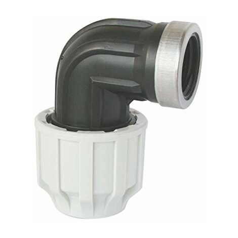 SOMATHERM PER VOI - plastica curvo femmina per tubo in PE D20 - F15 / 21 - bloccaggio esterno