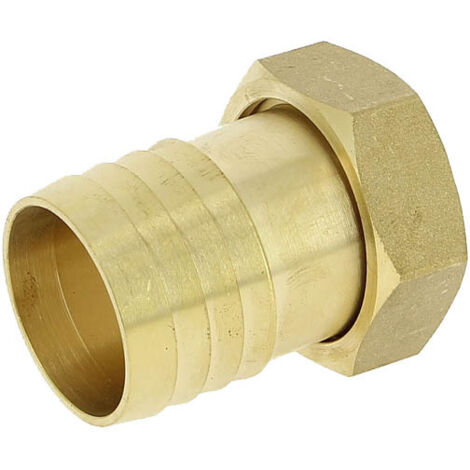 Somatherm – Raccord laiton femelle cannelé Ø40 1'1/2 – Filetage plomberie pour tuyaux polyéthylène – Écrou mobile pour installation facile