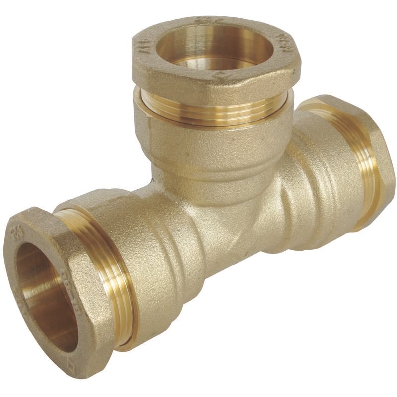 Raccord laiton Té égal sumo pour tube pe Ø32 mm