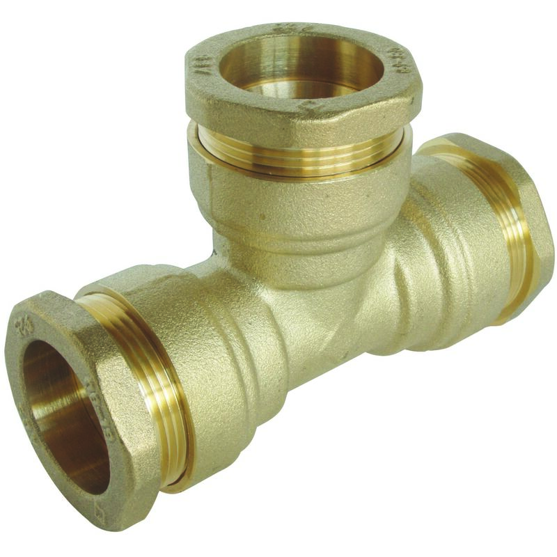 Raccord laiton Té égal SUMO pour tube PE Ø40 mm