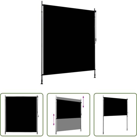 Sombra exterior -  Estor enrollable de exterior gris antracita 200x270 cm