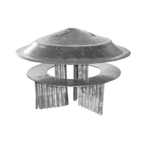 Sombrerete Tubo Estufa 080 A 150 Mm Ac Galv Theca