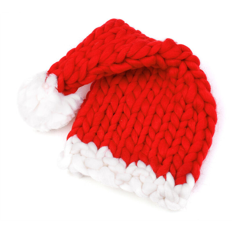 

Sombrero de Navidad Sombrero de Papa Noel Unisex Textura suave Toque comodo para bebes Bebes Ninos Adultos,Rojo, para ninos