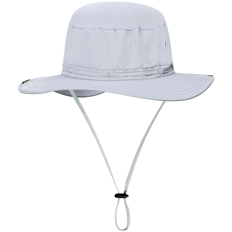 

Sombrero para el sol Proteccion UV Gorra de verano Ala ancha Para acampar Pesca Senderismo Montanismo,Gris claro