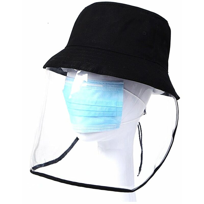 

Sombrero protector a prueba de polvo, con protector facial transparente, sombrero de cara completa