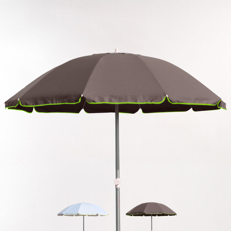 

Beachline - Sombrilla 220 cm Protección uv Antiviento Edición Limitada Roma Fluo | Marrón