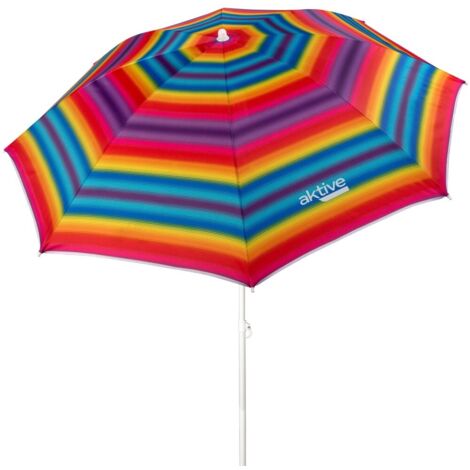 Sombrilla Aktive Multicolor 180 cm Protección UV50 Playa