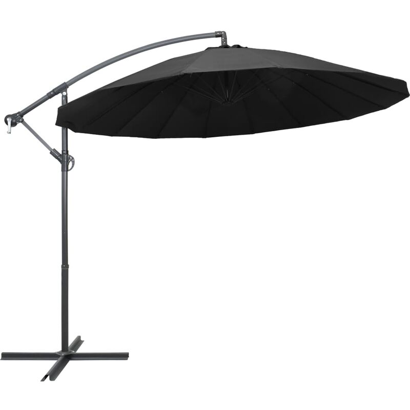

Sombrilla colgante con palo de aluminio gris antracita 3 m - Antracita