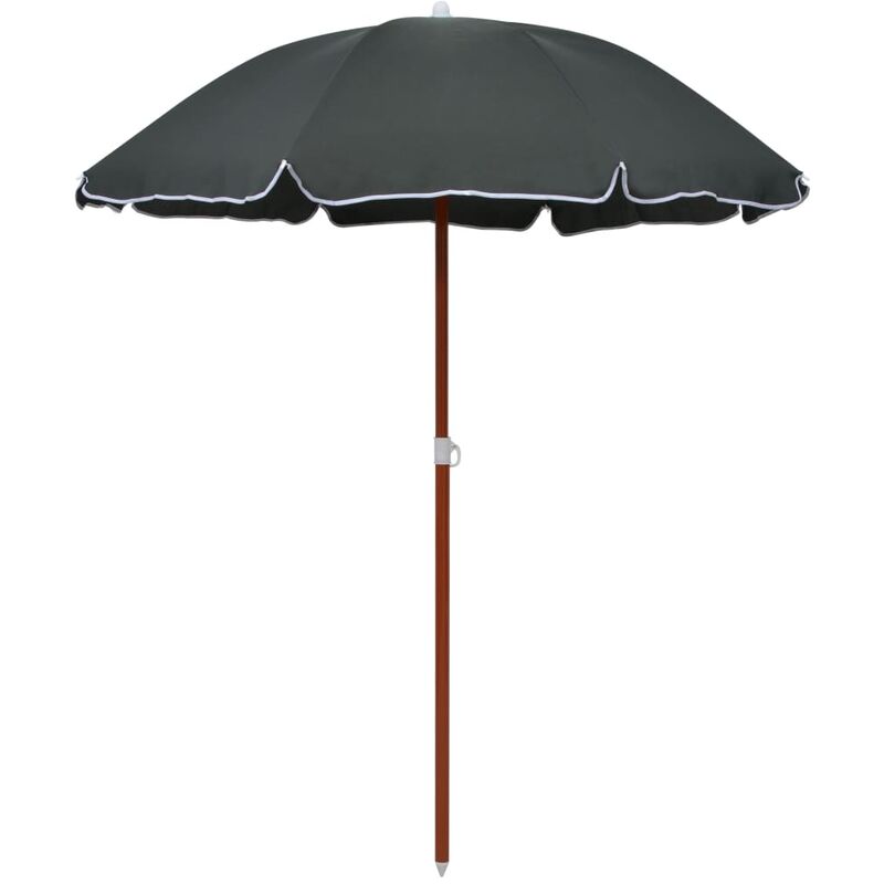 

Sombrilla con palo de acero gris antracita 180 cm