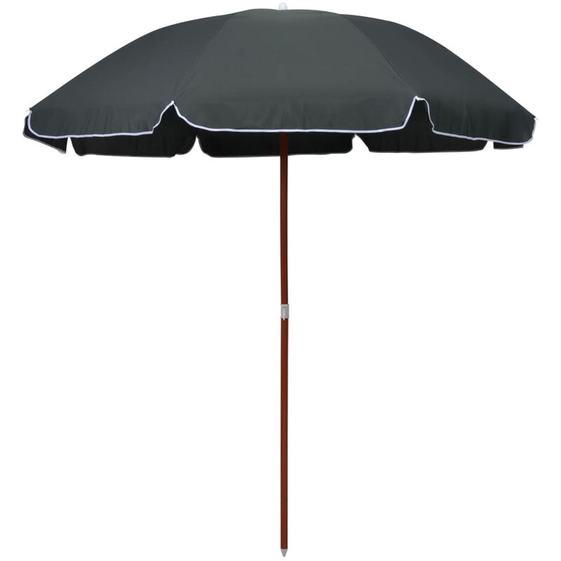 

Sombrilla con palo de acero gris antracita 240 cm