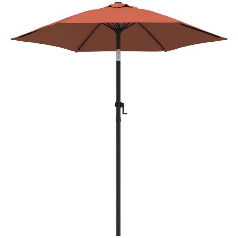 

Youthup - Sombrilla de aluminio color terracota 200x211 cm - Marrón