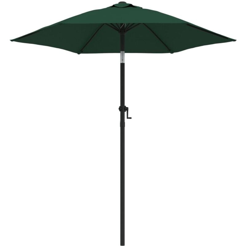 

vidaXL Sombrilla de aluminio verde 200x211 cm - Verde