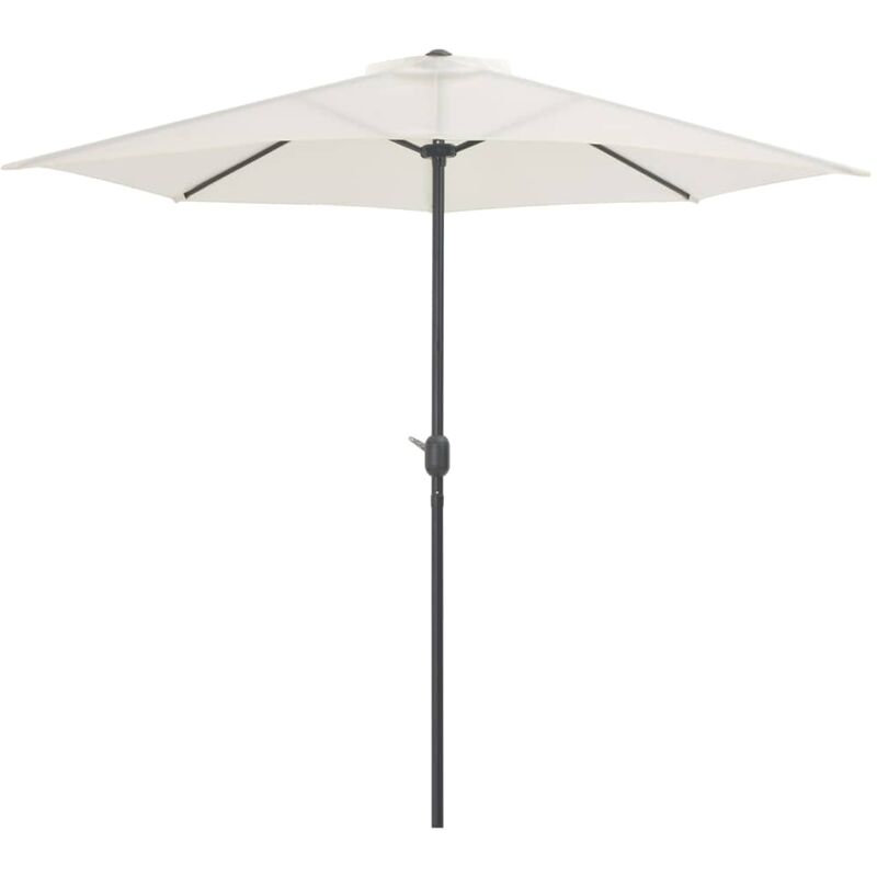 

Sombrilla de balcon semicircular palo aluminio arena 270x135cm