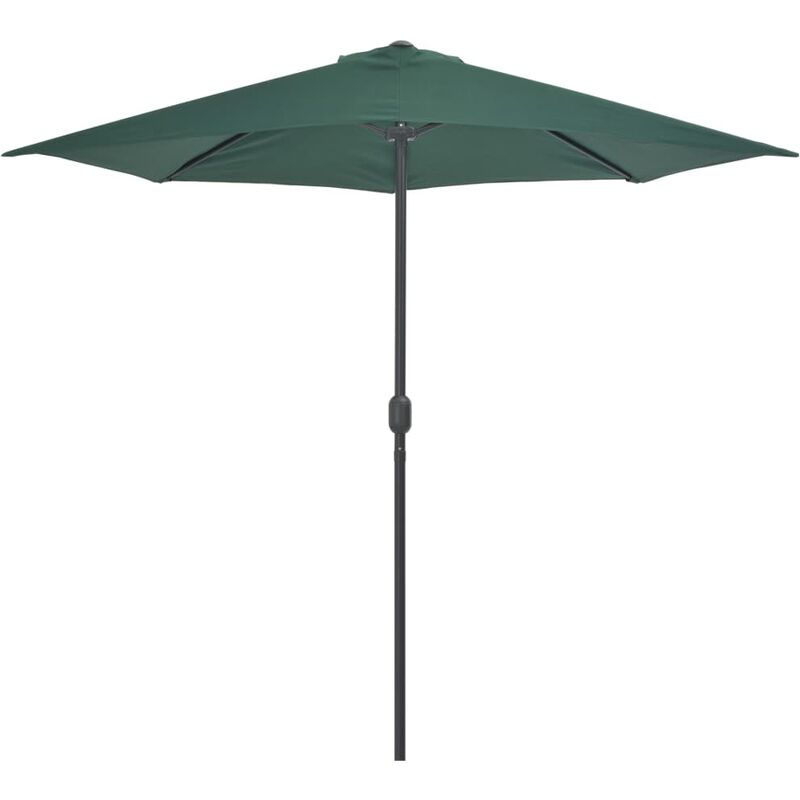 

Sombrilla de balcon semicircular palo aluminio verde 270x135cm