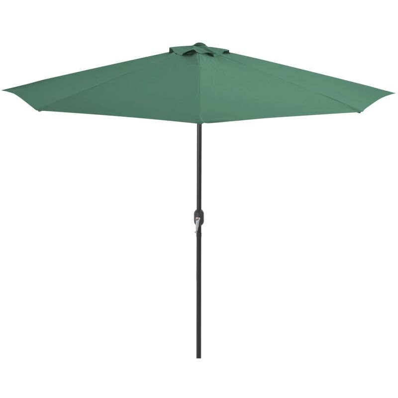 

Sombrilla de balcon semicircular palo aluminio verde 300x150cm