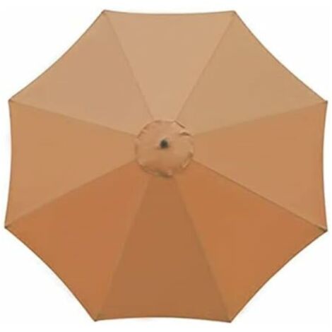 Sombrilla de jardín (caqui), sin soporte, parasol, caseta de jardín, apta para balcón, patio, terraza y piscina (diámetro de 3 m)