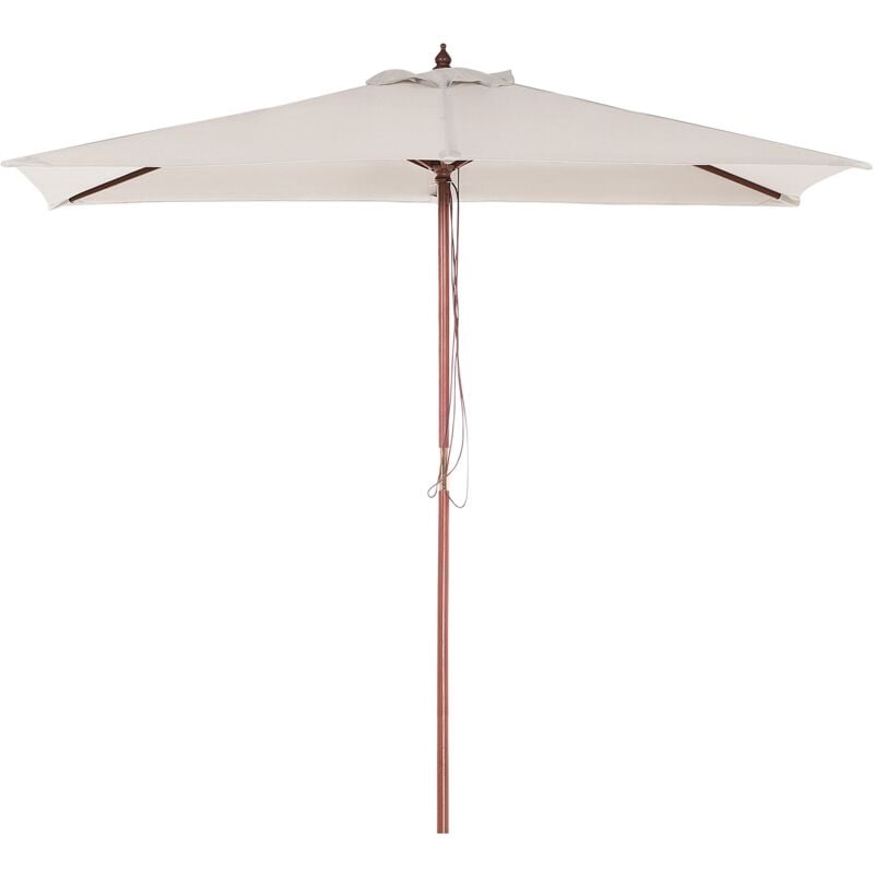 

Beliani - Sombrilla de jardín beige claro 144 x 195 cm FLAMENCO