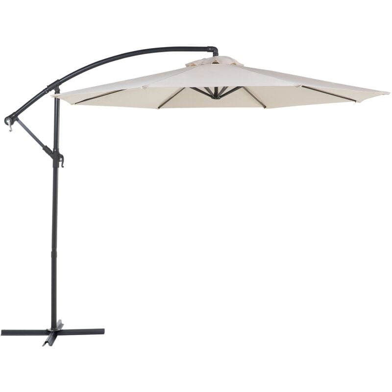 

Beliani - Sombrilla de jardín ⌀ 300 cm beige claro RAVENNA