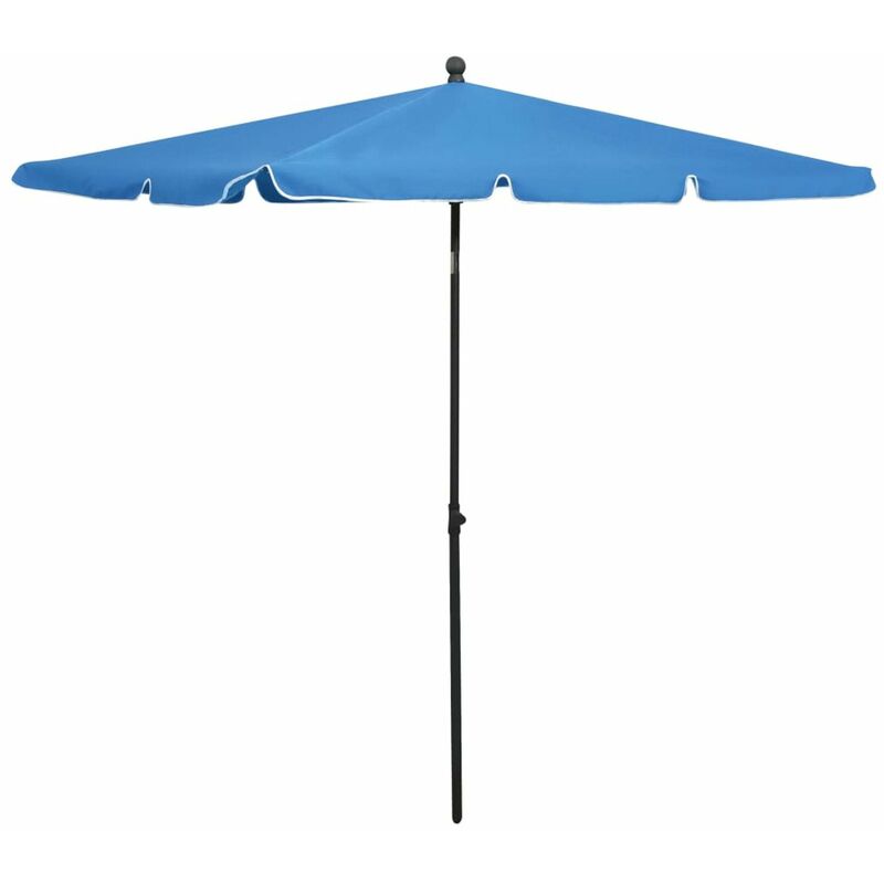 

Sombrilla de jardin con palo azul azure 210x140 cm