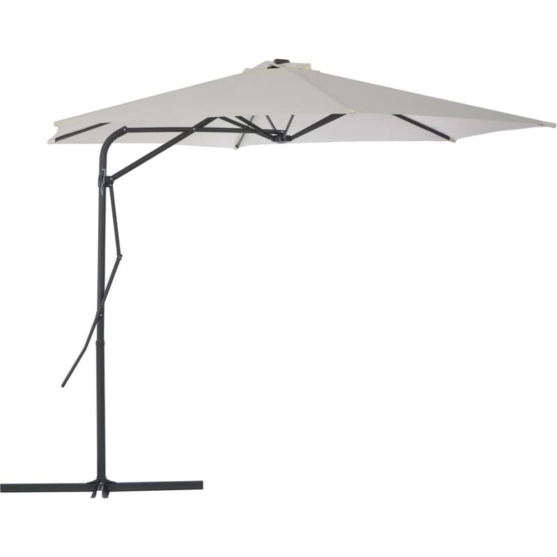

Sombrilla de jardin con palo de acero 300 cm arena