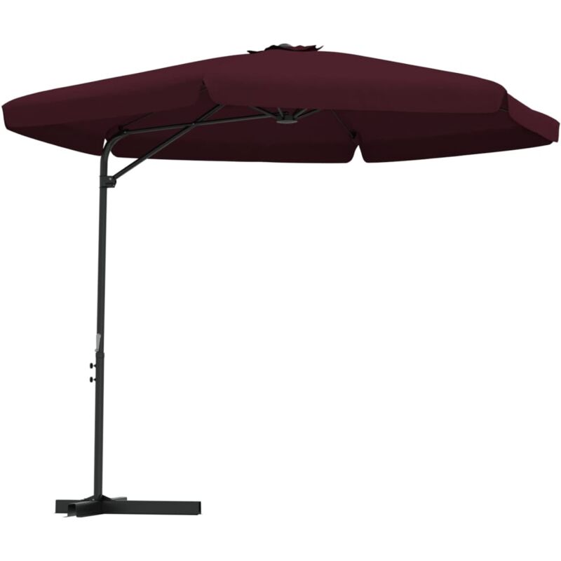 

vidaXL Sombrilla de Jardín con Palo de Acero 300 cm Burdeos - Rojo