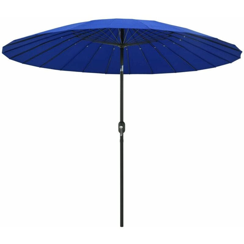 

Happyshopping - Sombrilla de jardin con palo de aluminio azul azure 270 cm