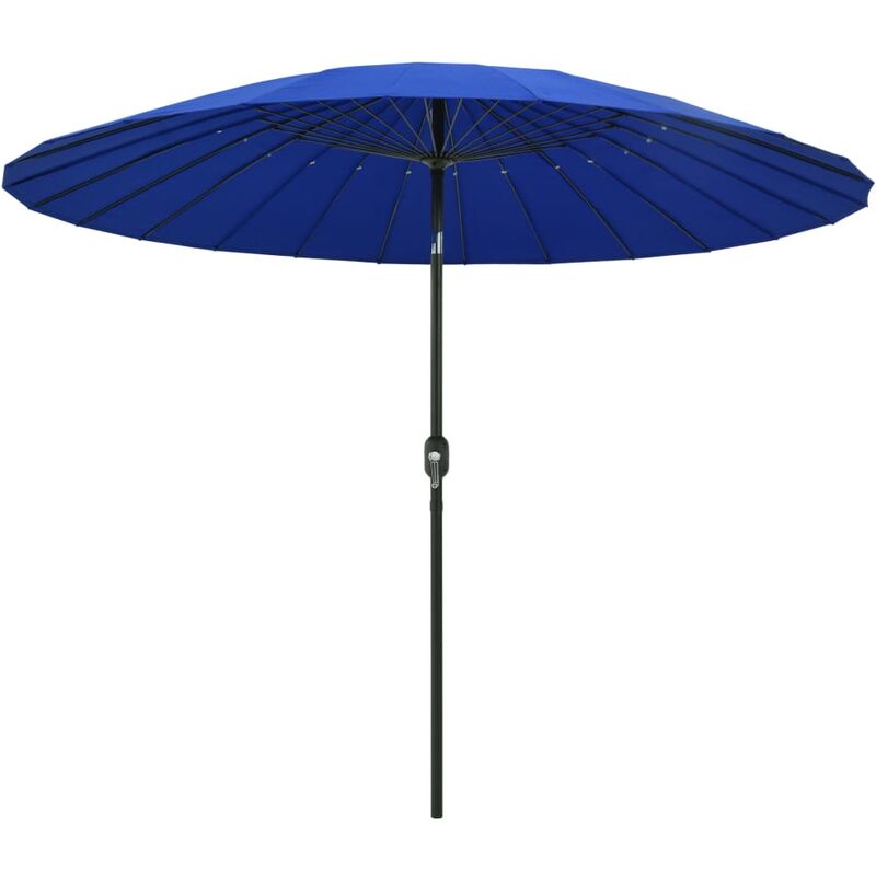 

Sombrilla de jardín con palo de aluminio azul azure 270 cm
