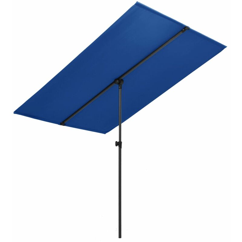 

Sombrilla de jardín con palo de aluminio azul celeste 180x130cm