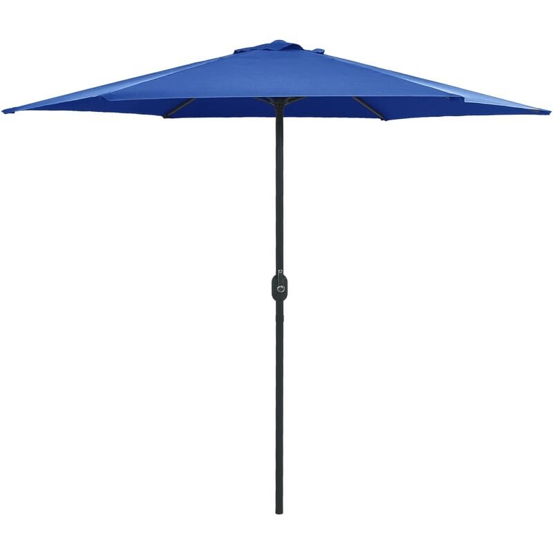

Sombrilla de jardín con palo de aluminio azul celeste 270x246cm