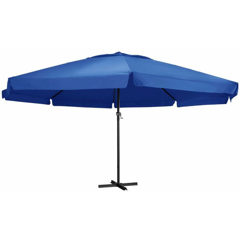 

Sombrilla de jardin con palo de aluminio azul celeste 500 cm