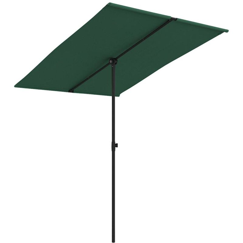 

vidaXL Sombrilla de jardín con palo de aluminio verde 2x1,5 m - Verde