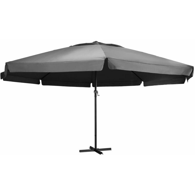 

Sombrilla de jardin con palo de aluminio gris antracita 600 cm