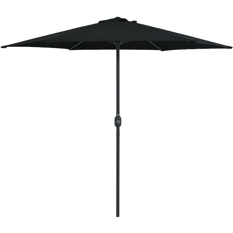 

Sombrilla de jardín con palo de aluminio negro 270x246 cm
