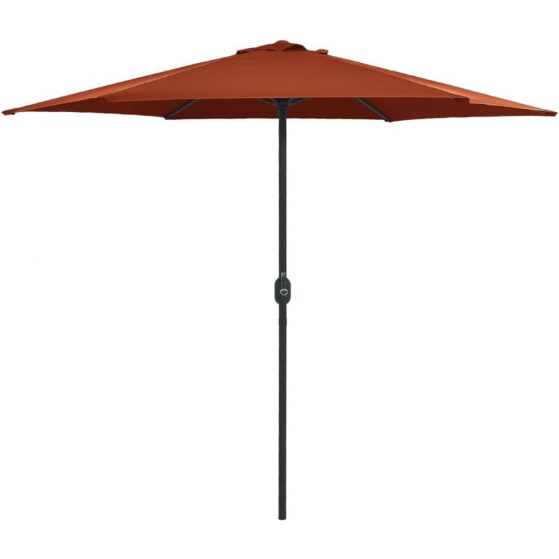 

vidaXL Sombrilla de Jardín con Palo de Aluminio 270x246 cm Terracota - Rojo