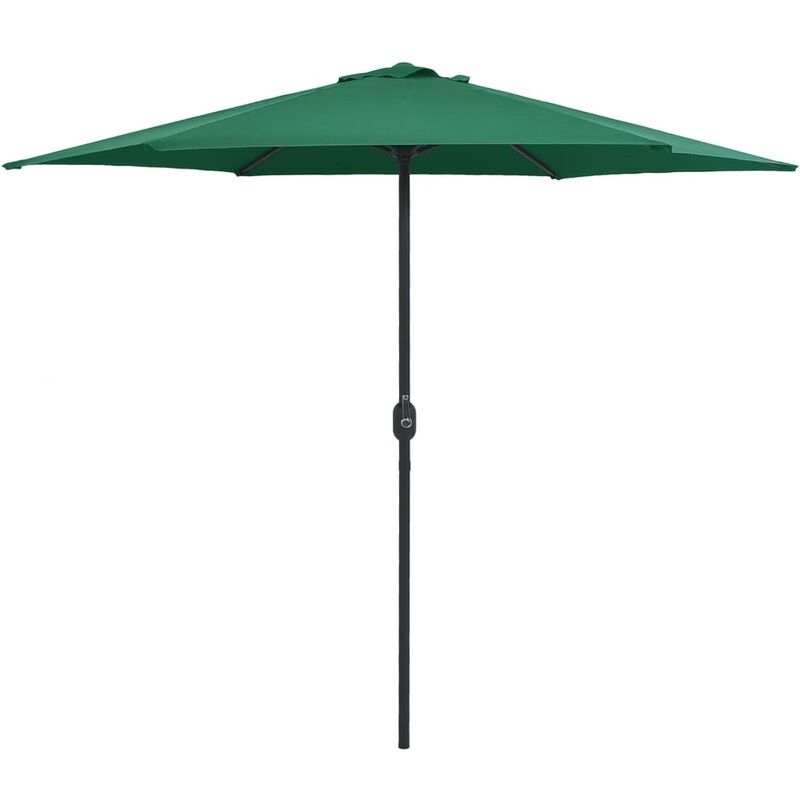 

Sombrilla de jardín con palo de aluminio verde 270x246 cm