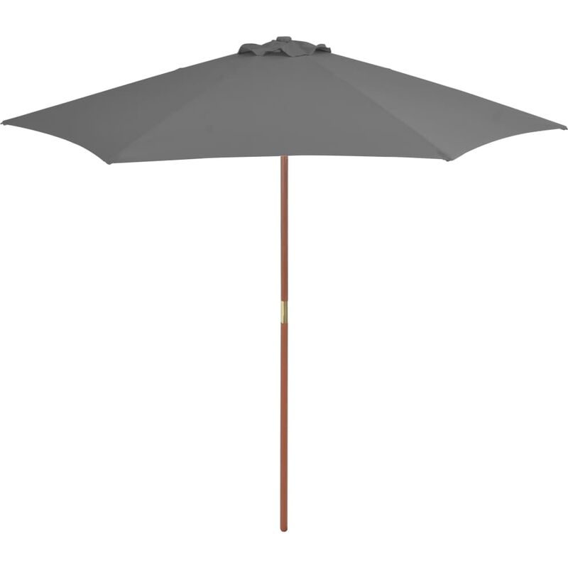 

Sombrilla de jardin con palo de madera 270 cm antracita
