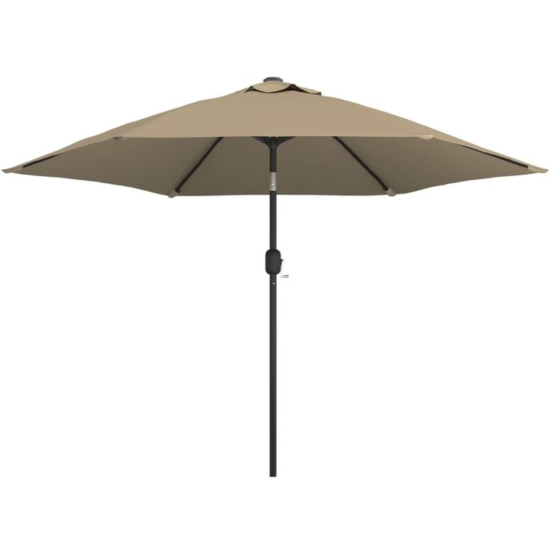 

vidaXL Sombrilla de Jardín con Palo de Metal 300 cm Gris Topo - Gris Topo