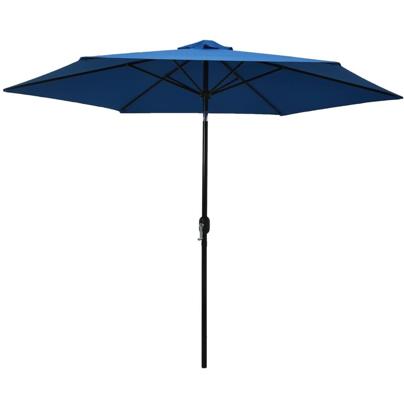 

Sombrilla de jardín con palo de metal azul celeste 300 cm
