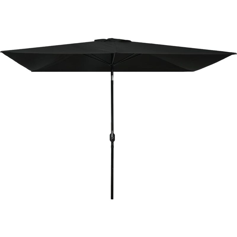 

Sombrilla de jardin con palo de metal negro 300x200 cm