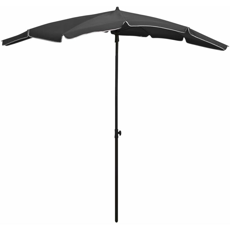 

Sombrilla de jardin con palo gris antracita 200x130 cm