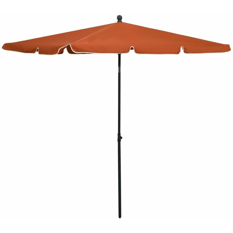 

Sombrilla de jardin con palo terracota 210x140 cm
