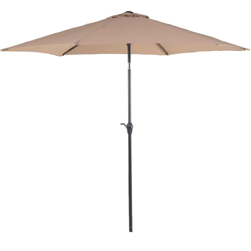 

Beliani - Sombrilla de jardín de poliéster beige arena 270 cm VARESE